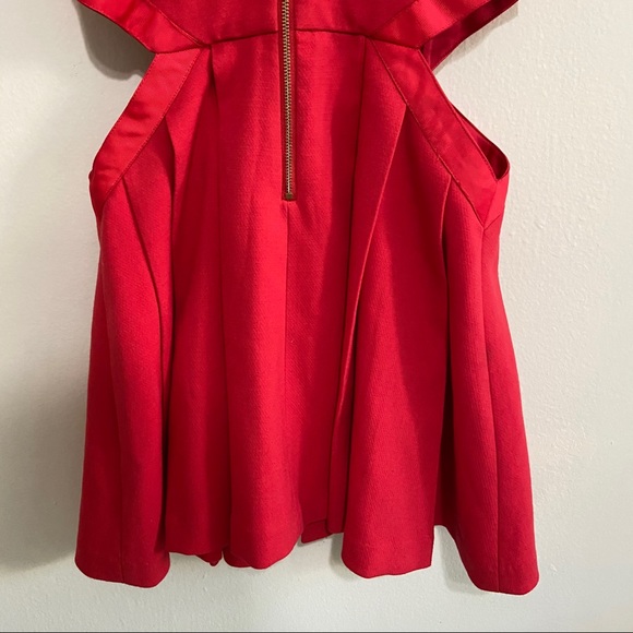 Three Floor Red "Look See" Cut Out Mini Dress - Picture 12 of 16